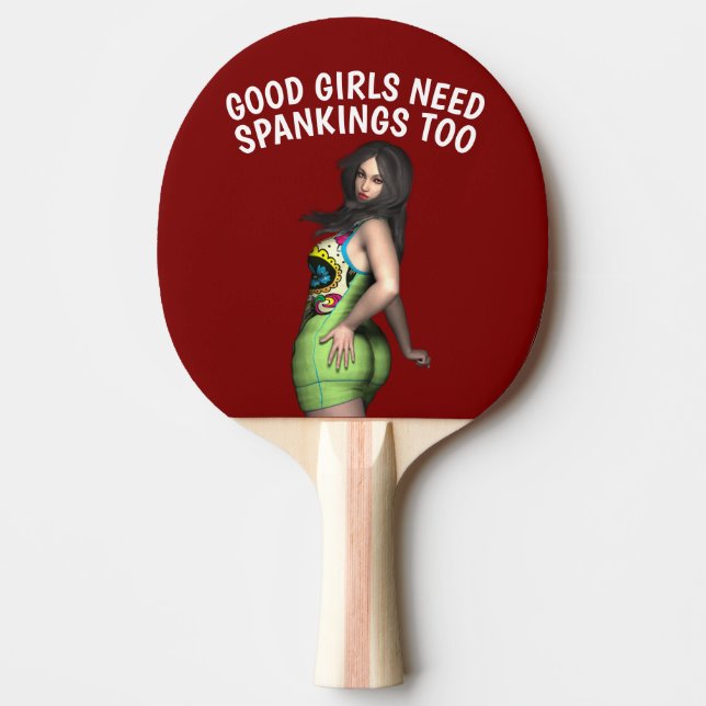 RAQUETTE DE PING PONG FUNNY ÉCLATANT TROP FEMME PING PONG PADDLE (Devant)