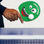 Raquette De Ping Pong Funny Green Effrayant Visage Nouveauté Nom personn<br><div class="desc">Fun vert effrayant monstre visage nouveauté personnalisé ping-pong batte de Ricaso</div>