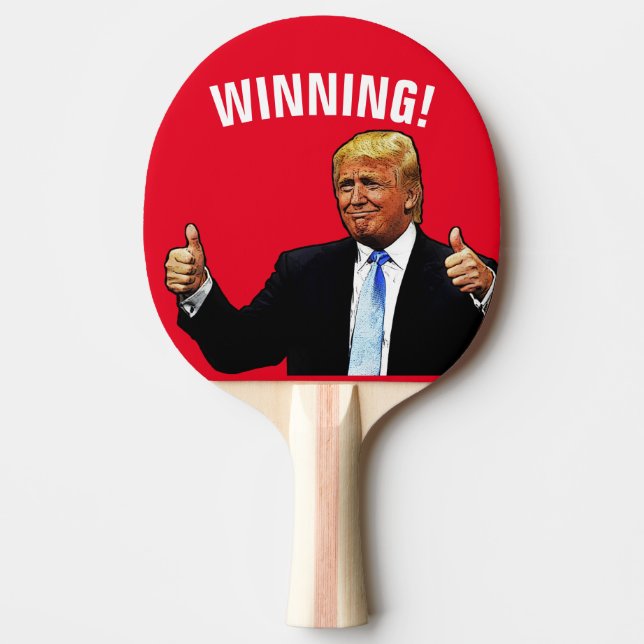 RAQUETTE DE PING PONG GAGNER ! PADDLE DE PING PONG DONALD TRUMP (Devant)