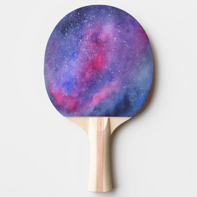 Raquette De Ping Pong Galaxie ultra-violette (Devant)