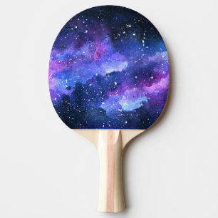 Raquette De Ping Pong Galaxy Aquarelle Peinture Sport cadeau pour lui