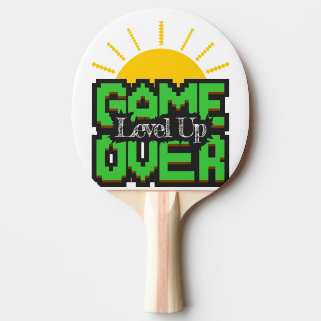 Raquette De Ping Pong Game Over, Revive retro games with, level up (Devant)