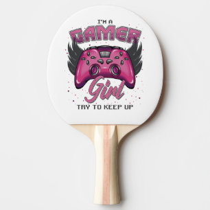Raquette De Ping Pong Gamer Girl design