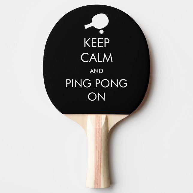 Raquette De Ping Pong Gardez Le Ping-Pong Calme Sur (Devant)