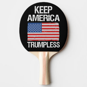 Raquette De Ping Pong Gardons l'Amérique sans Trump III