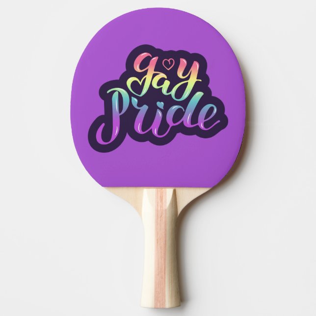Raquette De Ping Pong Gay pride (Devant)