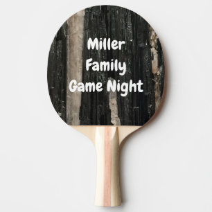 Raquette De Ping Pong Gemstone Photo Black White Famille Gem Modern