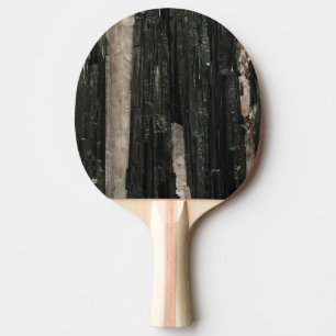 Raquette De Ping Pong Gemstone Photo Black White Stried Gem Modern