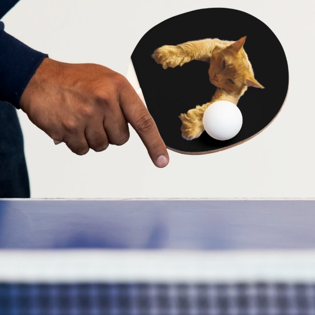 Raquette De Ping Pong Ginger Lazy Chat, Ping Pong Paddle (Insitu)