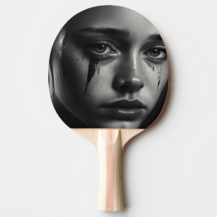 Raquette De Ping Pong Girl with tears