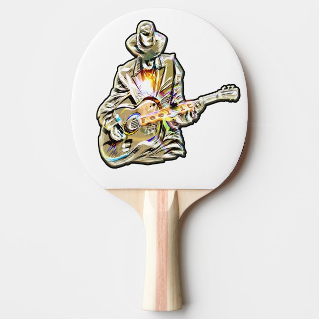 Raquette De Ping Pong Gitarren Blues Mann - Sentez-le (Devant)
