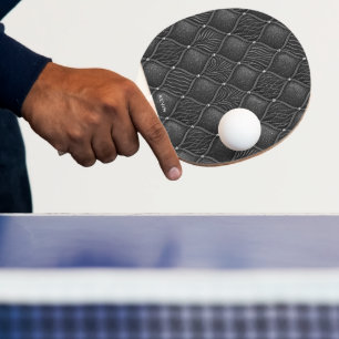 Raquette De Ping Pong Glamour Art Déco motif noir gris