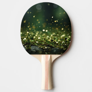 Raquette De Ping Pong ☘️ Glittery St. Patrick’s Day Bokeh
