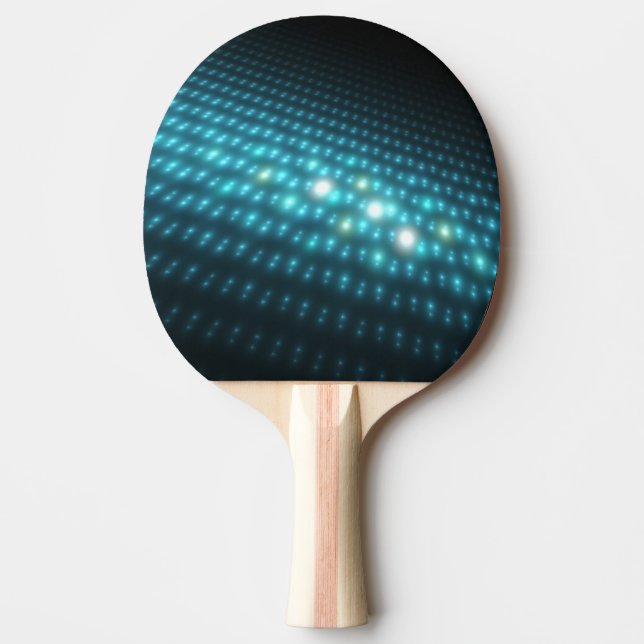 Raquette De Ping Pong Globes bleus 3D (Devant)