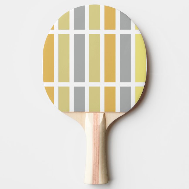 Raquette De Ping Pong Gold Silver Bronze Metal Hues (Devant)