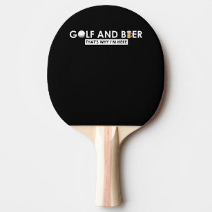 Raquette De Ping Pong Golf et Beer