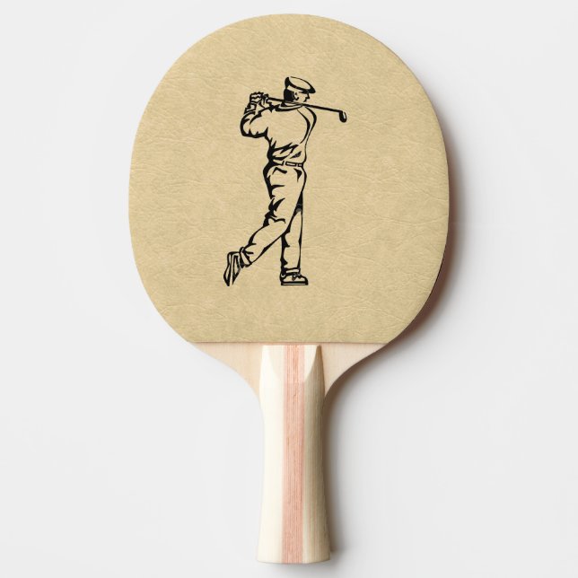 Raquette De Ping Pong Golfsport Design look cuir (Devant)