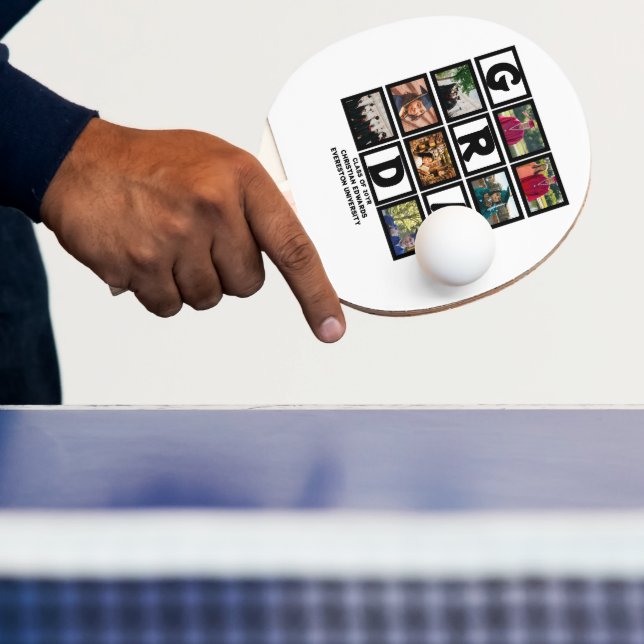 Raquette De Ping Pong Graduation Personnalisée Classe De 8E Année Collag (Insitu)