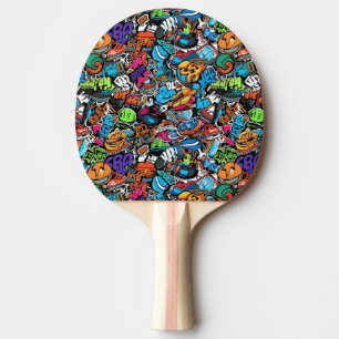 Raquette De Ping Pong Graffiti Art Ping Paddle