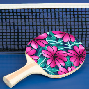 Raquette De Ping Pong Grand Motif rose vif