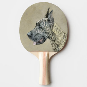 Raquette De Ping Pong Grande Danse (Brindle) Peinture - Art Chien origin