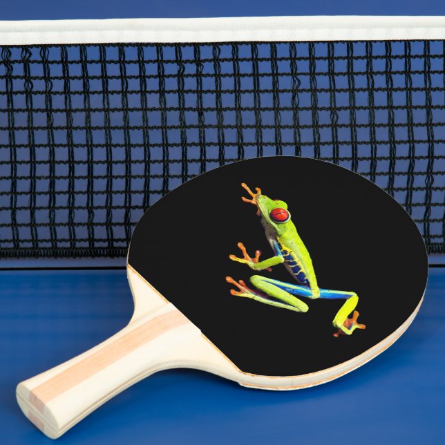Raquette De Ping Pong Grenouille peinte aux yeux rouges (Insitu)