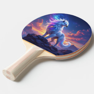 Raquette De Ping Pong Griffon Blanc Mythique au Sommet du Monde