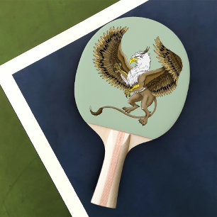 Raquette De Ping Pong Griffon Mythique Fantastique Brun Majestueux