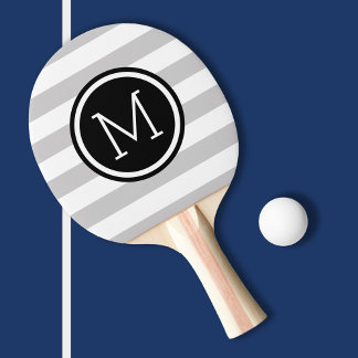 Raquette De Ping Pong Gris et noir - Gris et pointes de preppy