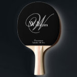 Raquette De Ping Pong Groomsman Cadeau moderne Monogramme Cool Nom du sc<br><div class="desc">Cadeaux de la fête de mariage Groomsmen Groomsman Cadeau Monogramme moderne Cool Script Nom Ping Pong Paddle, qui correspond à la Table de la bière figurant dans cette boutique. Cliquez sur personnaliser ce modèle pour le customiser avec le monogramme Initial, le prénom et la date du mariage rapidement et facilement....</div>