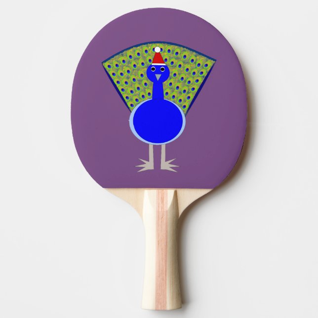 Raquette De Ping Pong Gros paon de Noël (Devant)