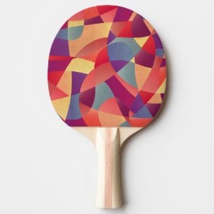 Raquette De Ping Pong Grunge coloré : Arrière - plan des triangles géomé