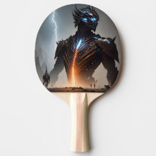 Raquette De Ping Pong Guerrier Cyborg de la foudre