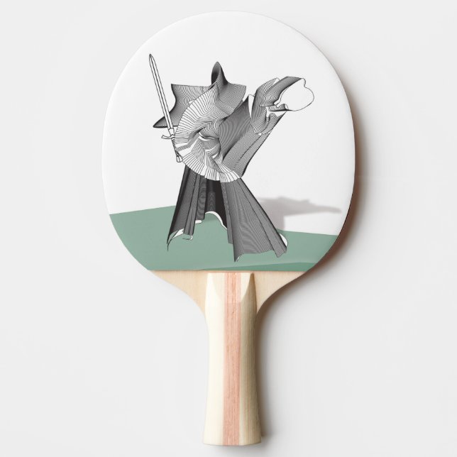 Raquette De Ping Pong Guerrier numérique (Devant)