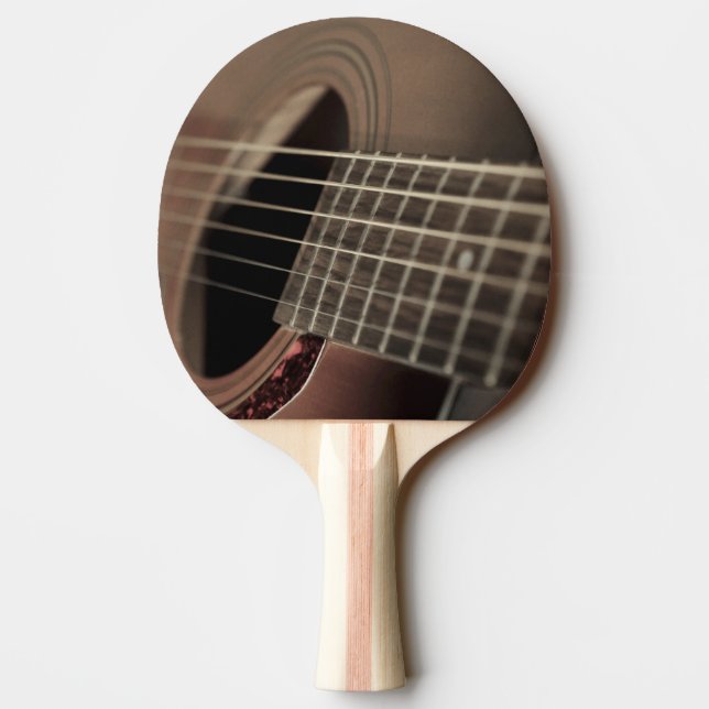 Raquette De Ping Pong Guitare acoustique à six cordes (Dos)