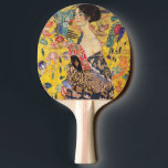 Raquette De Ping Pong Gustav Klimt - Dame avec ventilateur<br><div class="desc">Dame avec ventilateur - Gustav Klimt,  Huile sur toile,  1917-1918</div>