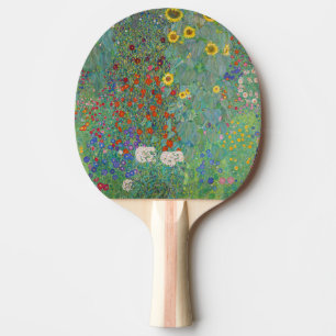Raquette De Ping Pong Gustav Klimt - Jardin de campagne avec tournesols