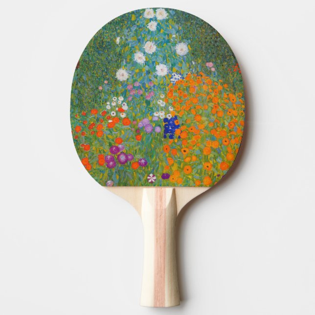 Raquette De Ping Pong Gustav Klimt - Jardin des fleurs (Devant)