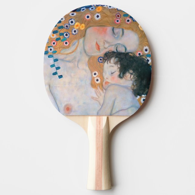 Raquette De Ping Pong Gustav Klimt - Mère et Enfant (Devant)