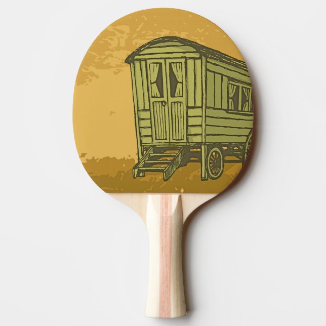 Raquette De Ping Pong Gypsy caravan (Dos)