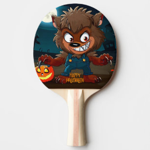 Raquette De Ping Pong Halloween/automne/loup-garou/dessin animé