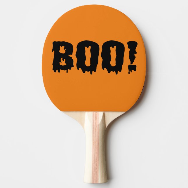 Raquette De Ping Pong Halloween Boo ! (Devant)