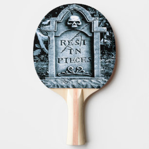 Raquette De Ping Pong Halloween Gravestone Grave