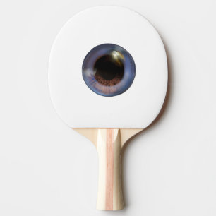 Raquette De Ping Pong Halloween réaliste éffrayant de l'oeil bleu réalis