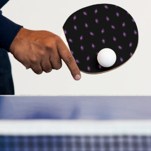Raquette De Ping Pong Halloween, Yeux Violets, Trucs Ou Traitements, Boi