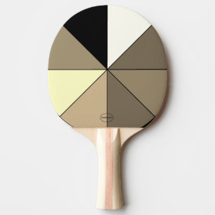 Raquette De Ping Pong HAMbWG noir et blanc, Roue couleur