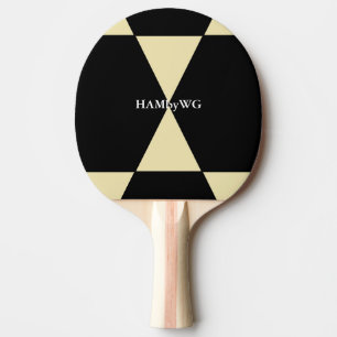 Raquette De Ping Pong HAMbyWG Ping-Pong Paddle en noir et blanc