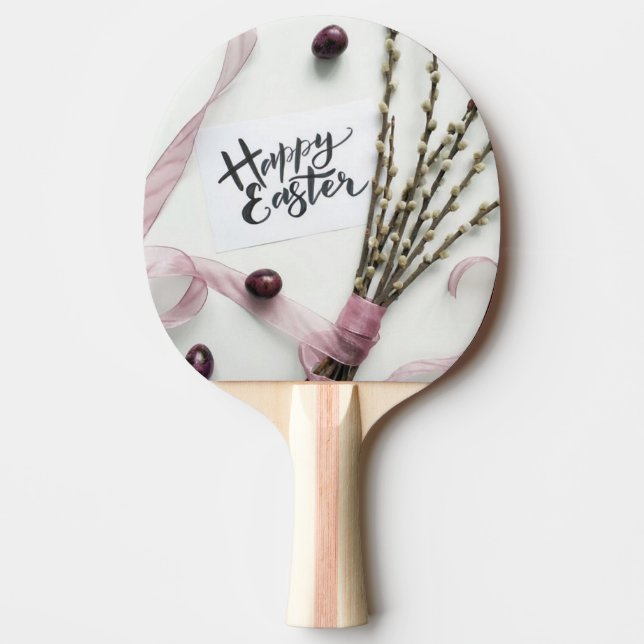 RAQUETTE DE PING PONG HAPPY EASTER (Devant)