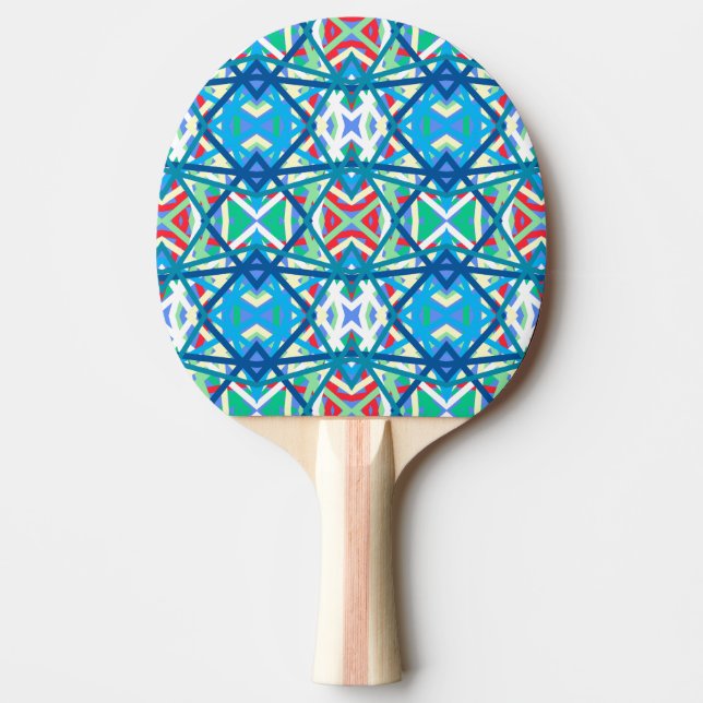 Raquette De Ping Pong Harmonie équilibrée de Cornflower Couleurs Abstrai (Devant)