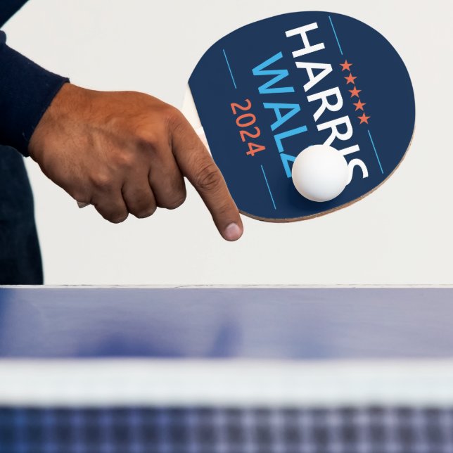 Raquette De Ping Pong Harris Walz 2024 pour le président (Insitu)
